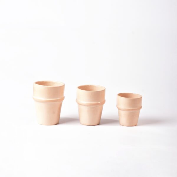 Set 3 Verres en Poterie
